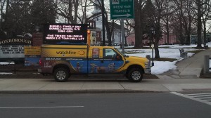 Demo Electronic  Common Sign on display for Selectmen Review