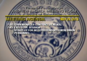 Foxborough Board of Selectmen Meeting